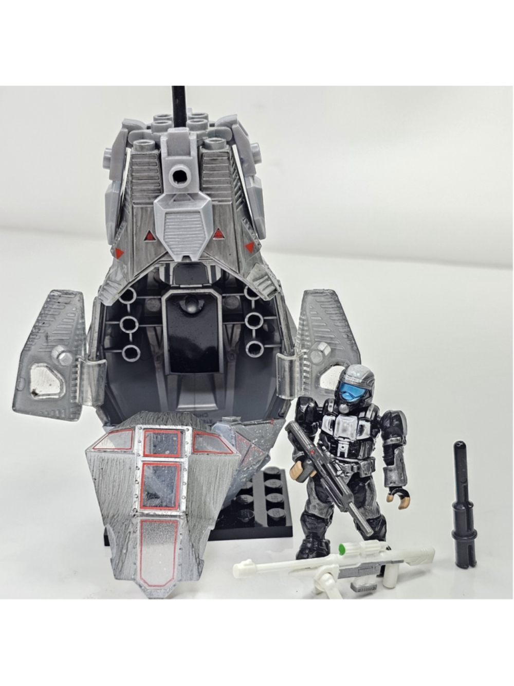Halo Mega Bloks 96925 ODST Arctic Sniper Specialist Drop Pod
